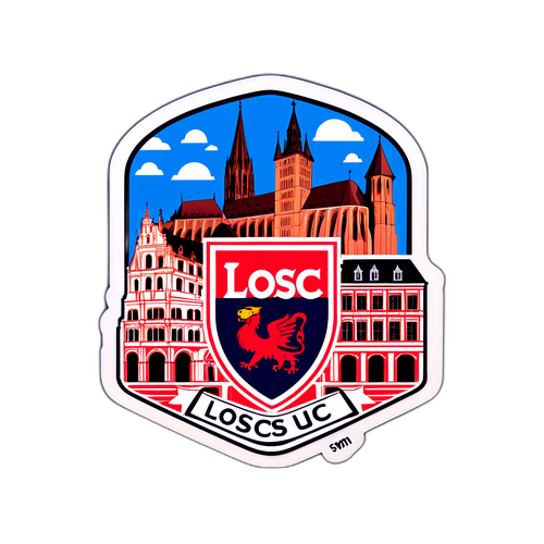 Sticker ya LOSC na Alama za Strasbourg