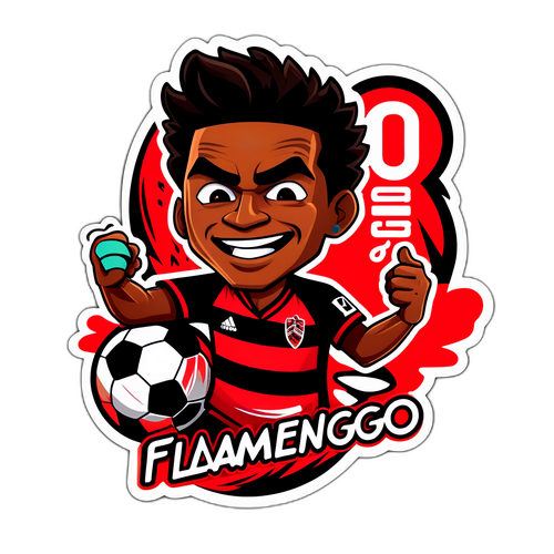 Stiker Sepak Bola Flamengo vs Vitória