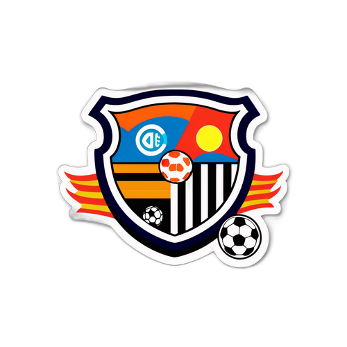 Stiker Padang Bola dengan Logo Valencia CF dan Athletic Club