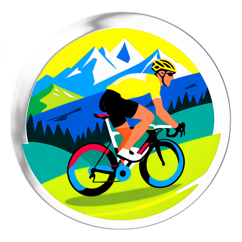 Sticker für die Tour de France 2025