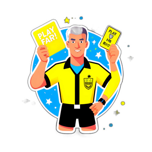 Arbitro di Calcio Cartoonesco