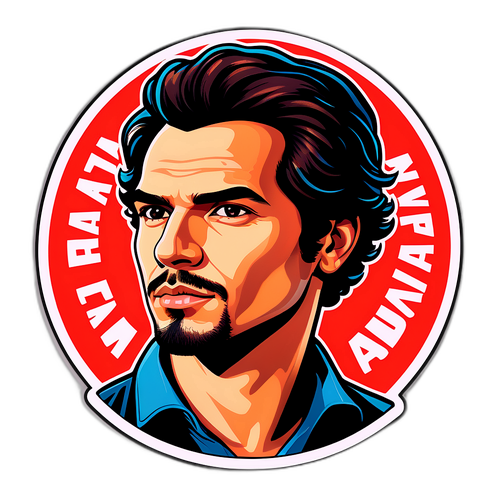 Sticker Potret Stylized Adam Adli