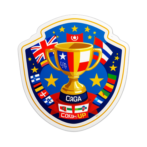 Adesivo Vibrante da Copa Ouro