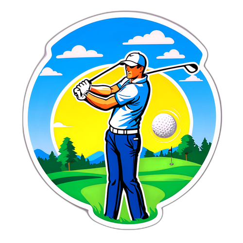 Sam Burns Slår Golfboll