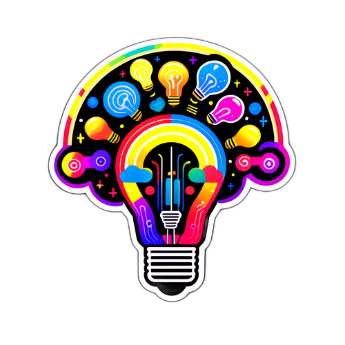 Illustrazione di un circuito di intelligenza e creatività