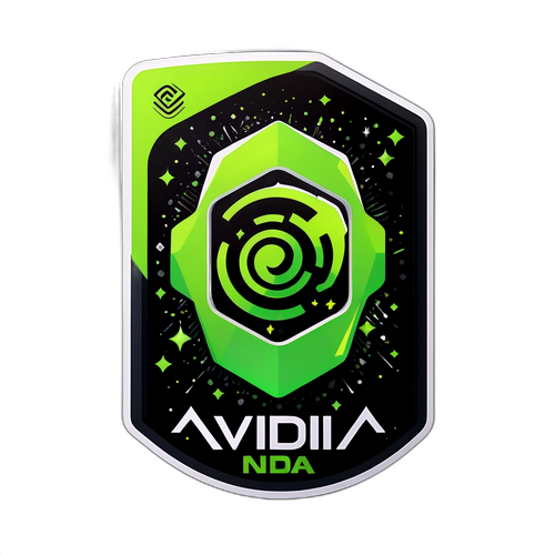 Autocolant modern cu motive tehnologice