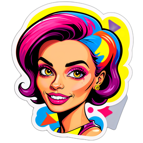 Carátura de Grazi Massafera em Estilo Pop Art