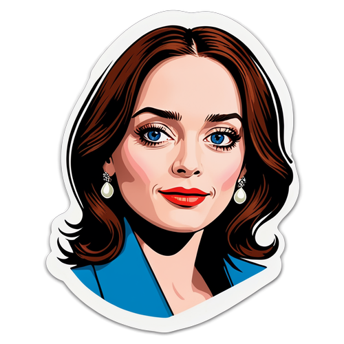 L'Adesivo Iconico di Emily Blunt: Glamour e Stile Tra Moda e Cinema!