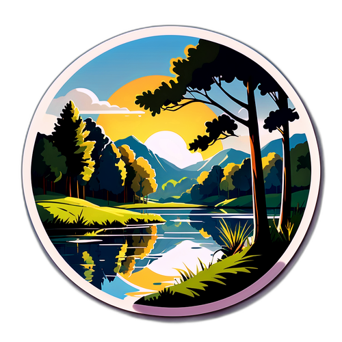 Gyönyörű vidéki táj napfénnyel