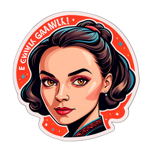 Stylizowany portret Ewy Gawryluk