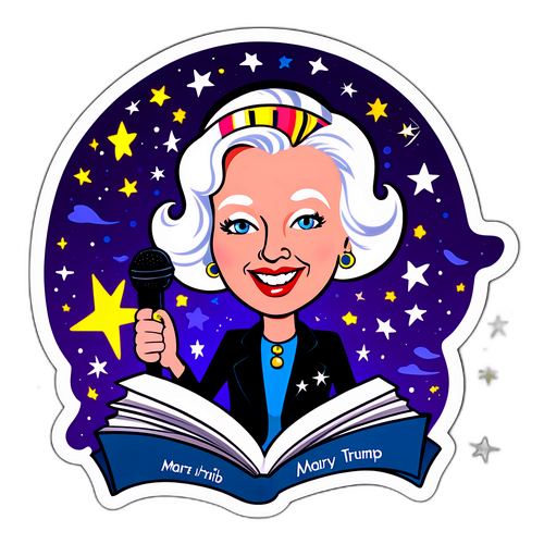 Mary Trump Karikatyr Klistermärke