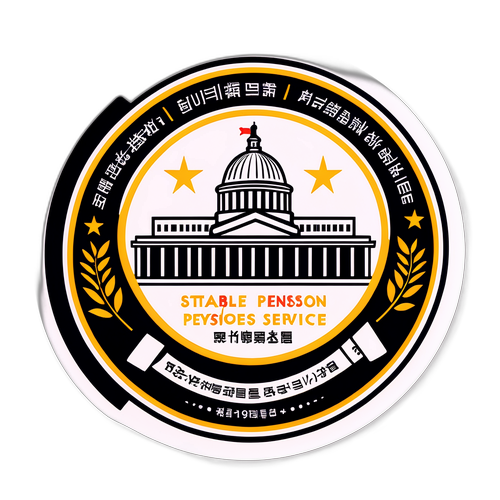 정부 직원 연금 서비스 로고 스티커 "안정적인 미래"