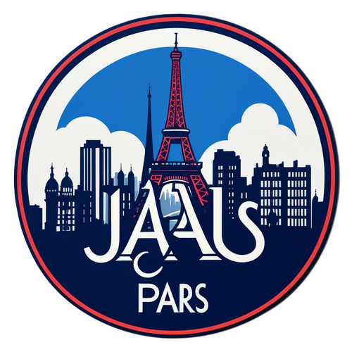 Gabungkan Gaya dan Sepak Bola: Desain Logo PSG yang Menawan di Latar Belakang Langit Paris!