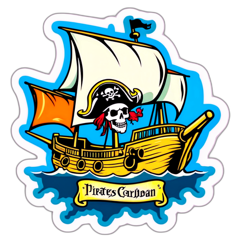 Piraten van de Cariben Sticker
