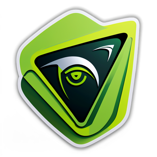 Surrealista NVIDIA grafikák, futurisztikus vonal design és absztrakt formák