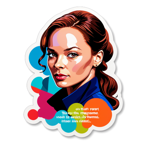 En kreativ porträtt av Rebecca Ferguson