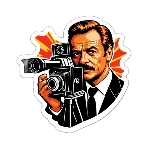 Sticker, der das schauspielerische Talent von Jan Josef Liefers feiert