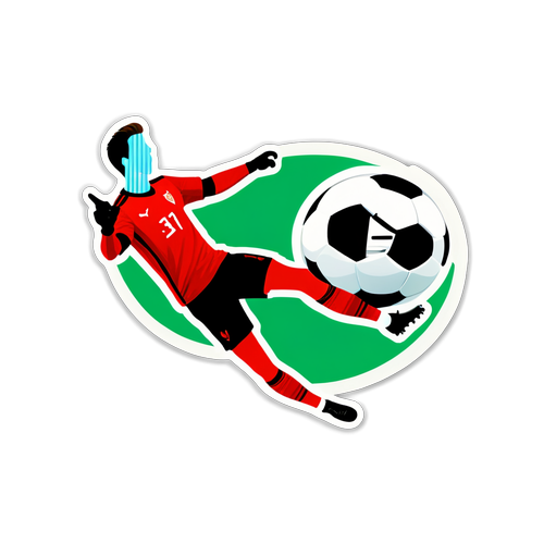 Sticker van Szczesny in Actie