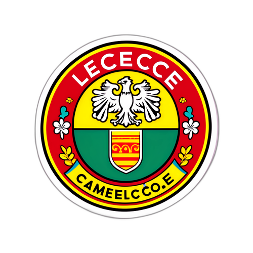 สติกเกอร์โลโก้ Lecce สไตล์ศิลปะทันสมัย