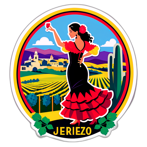 Jerezin flamencotanssija ja viinitarhat