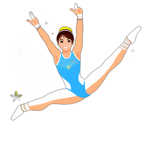 Autocolant jucăuș cu Nadia Comăneci