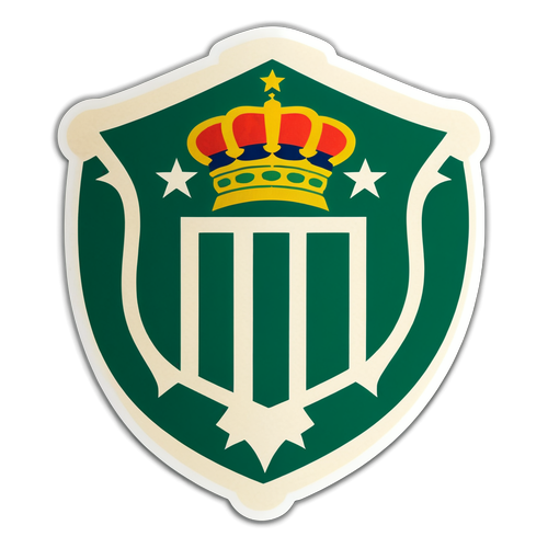 Nhãn dán retro về bóng đá với các logo của Betis và Osasuna