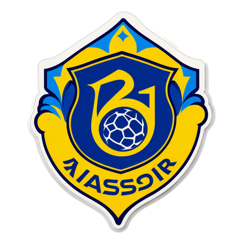 Stiker Modern Al-Nassr: Pasiune și Culori pentru Fotbal