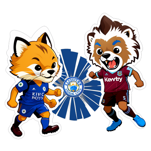 Stiker Leicester City vs West Ham