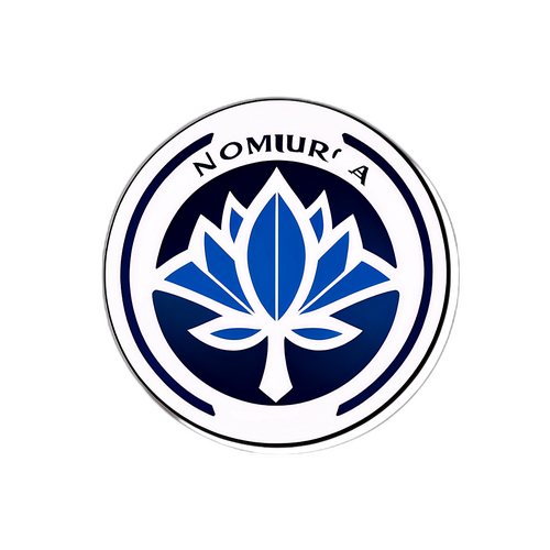 野村証券ロゴのシンプルでスタイリッシュなステッカー