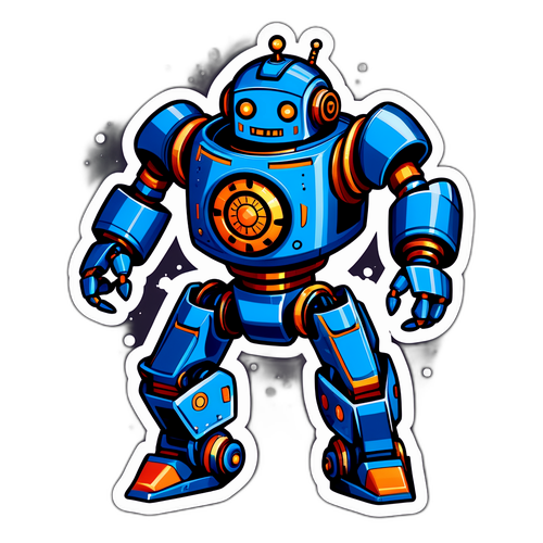 幻想铁机器人主题贴纸