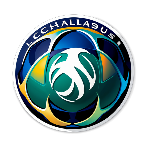 Ein dynamisches Design mit dem UEFA Champions League Logo