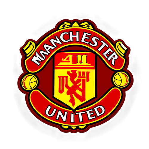 Manchester United Emblem Klistermärke