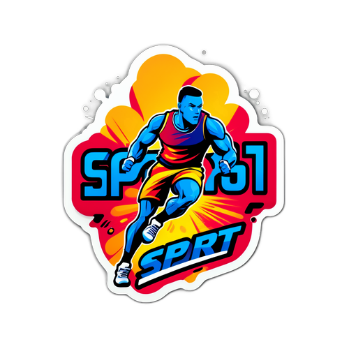 Sport1 logó színes és energikus háttérrel