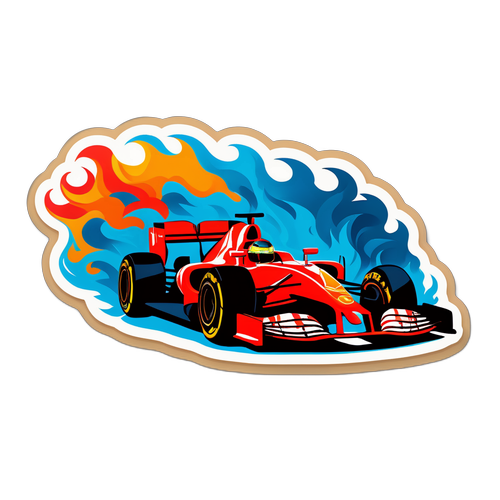 Formel 1 Bil i Fuld Fart