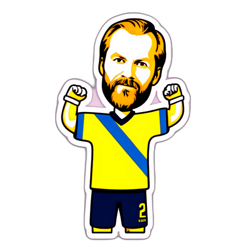 Olof Mellberg i Sveriges landslagströja