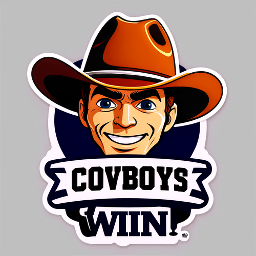 🏆 Cowboys Win! Unleash Your Inner Wrangler with This Iconic Sticker! 🤠