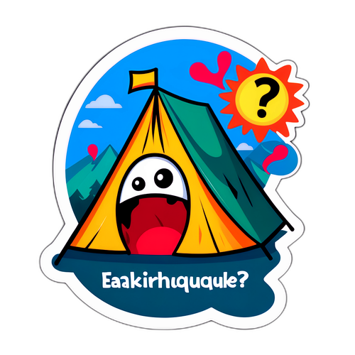 Τέντα με την ερώτηση 'Τι είναι ο σεισμός;'