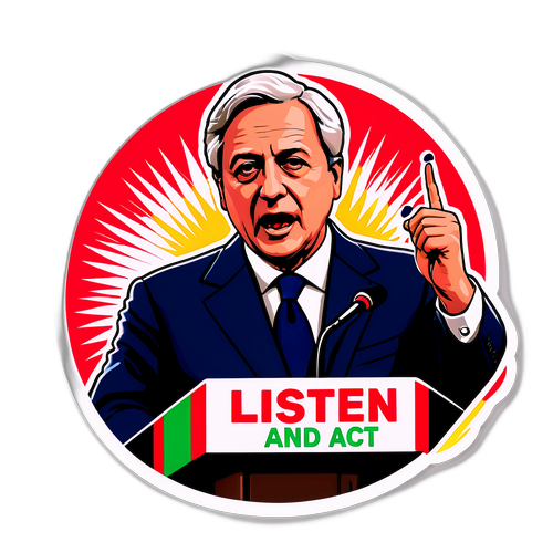 Przemawiający Premier Włoch