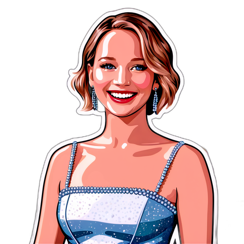 Jennifer Lawrence ragyogó mosolya