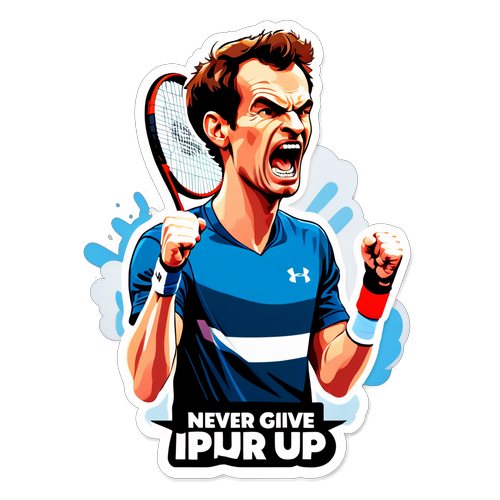 Unleash Your Inner Champion: The Andy Murray Sticker That Inspires Relentless Perseverance!