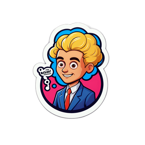 Humoristische Sticker van 'Slimste Persoon'