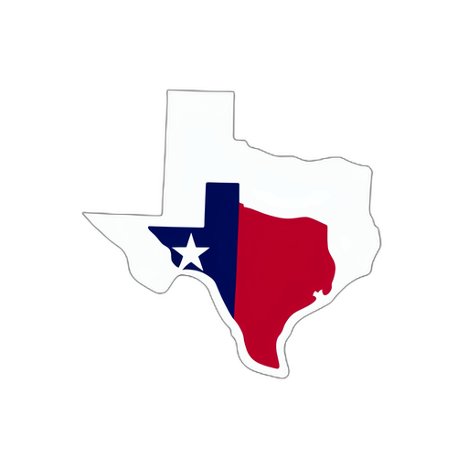 Minimalist Texas Pride Sticker