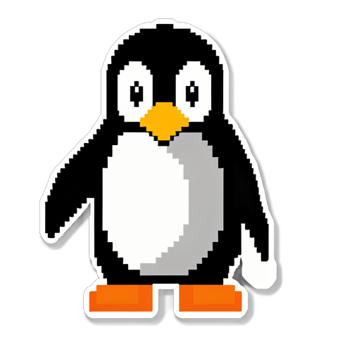 8-bit Pixel Penguin