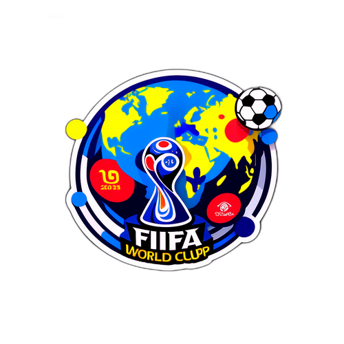 Sticker ter viering van de FIFA Club Wereldbeker