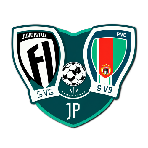 Juventus - PSV Modern Sticker