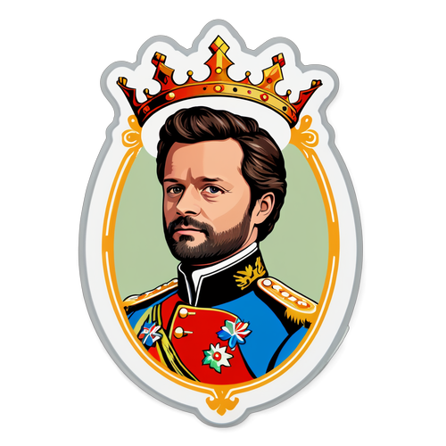 Kunglig Elegans: Carl Philip i En Modern Design med Krona!