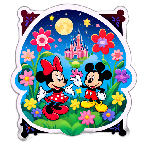 Adesivo Magico Disney con Topolino e Minni