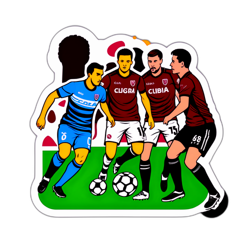 Meci artistic de fotbal: CFR Cluj vs Universitatea Craiova