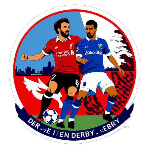 Stiker Dinamik Merseyside Derby