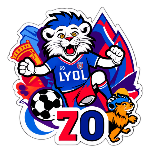 สติกเกอร์ฟุตบอลลียงการ์ตูน